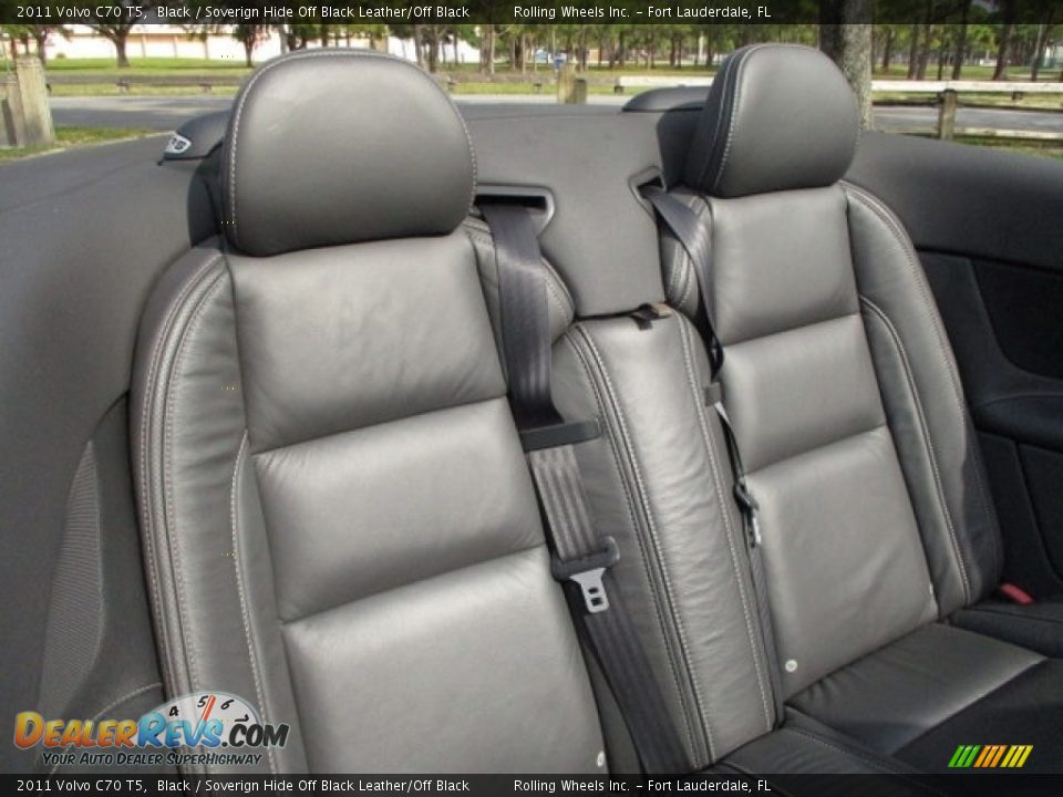 2011 Volvo C70 T5 Black / Soverign Hide Off Black Leather/Off Black Photo #22