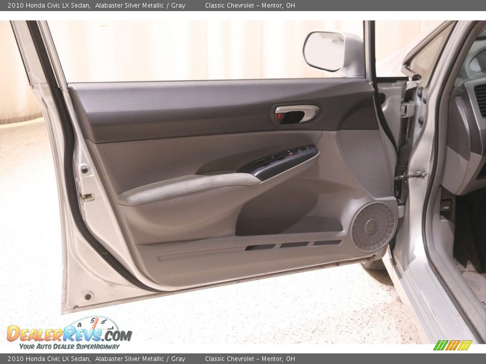 2010 Honda Civic LX Sedan Alabaster Silver Metallic / Gray Photo #4