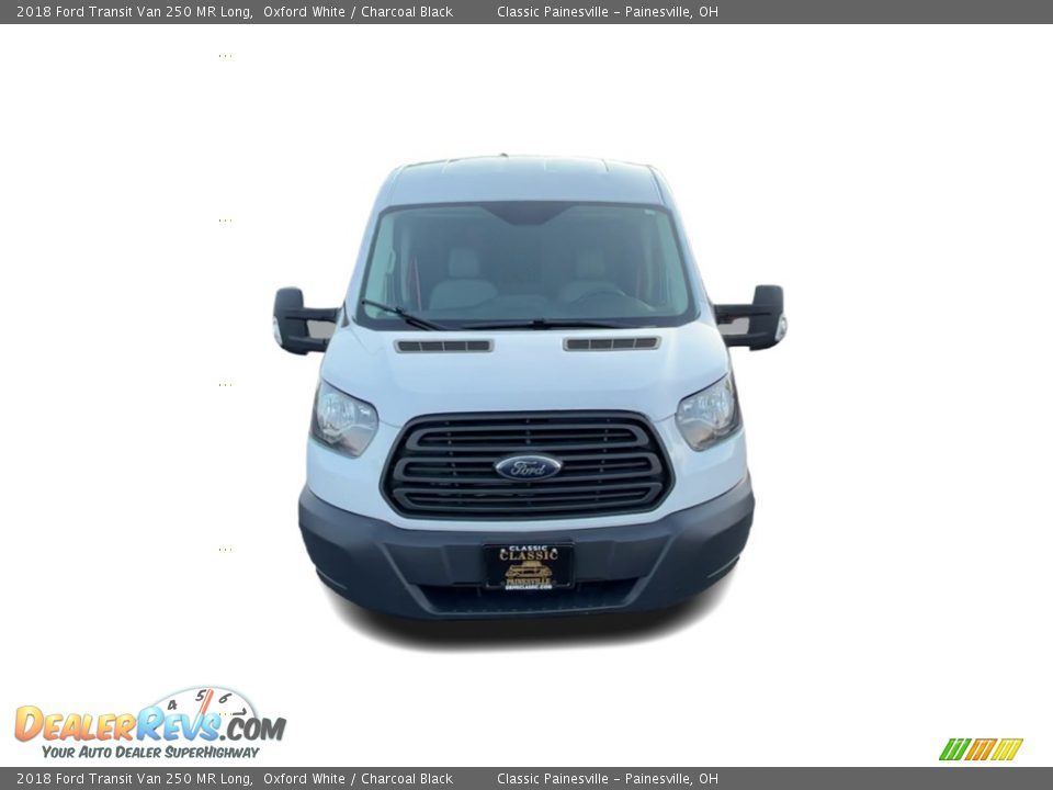 2018 Ford Transit Van 250 MR Long Oxford White / Charcoal Black Photo #3