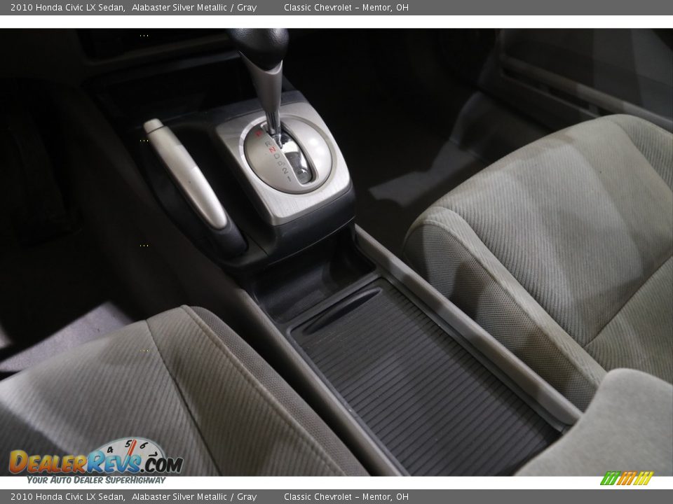 2010 Honda Civic LX Sedan Alabaster Silver Metallic / Gray Photo #10