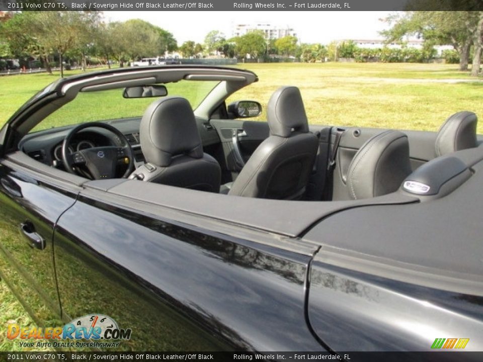 2011 Volvo C70 T5 Black / Soverign Hide Off Black Leather/Off Black Photo #27