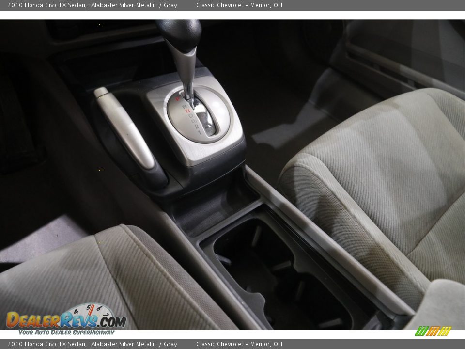 2010 Honda Civic LX Sedan Alabaster Silver Metallic / Gray Photo #11