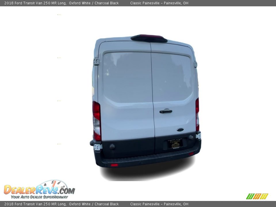 2018 Ford Transit Van 250 MR Long Oxford White / Charcoal Black Photo #7