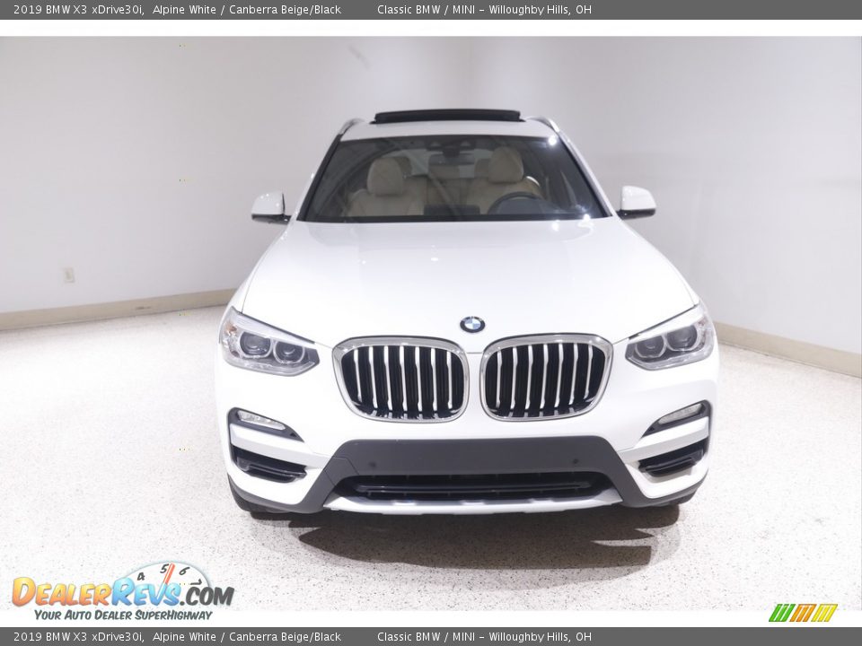 2019 BMW X3 xDrive30i Alpine White / Canberra Beige/Black Photo #2
