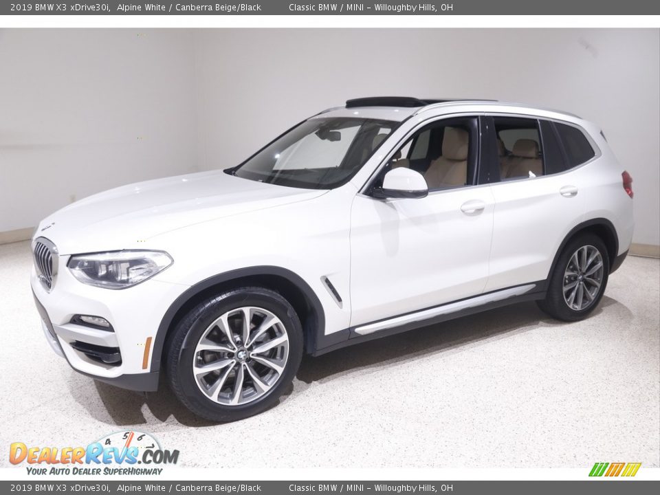 2019 BMW X3 xDrive30i Alpine White / Canberra Beige/Black Photo #3