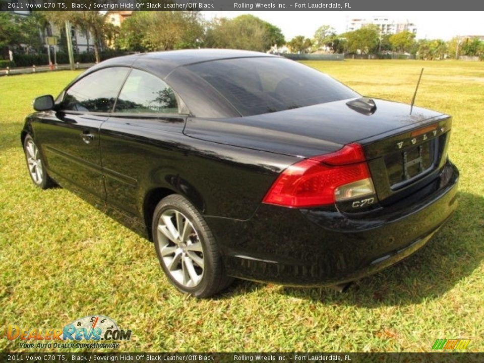 2011 Volvo C70 T5 Black / Soverign Hide Off Black Leather/Off Black Photo #32