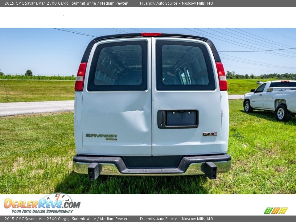 2015 GMC Savana Van 2500 Cargo Summit White / Medium Pewter Photo #5