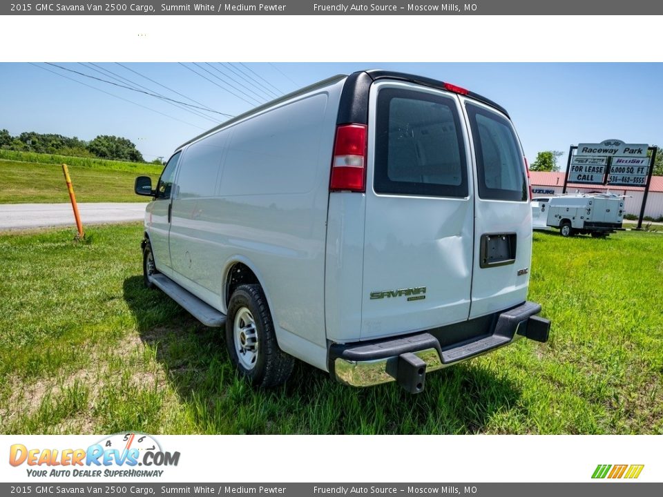 2015 GMC Savana Van 2500 Cargo Summit White / Medium Pewter Photo #6