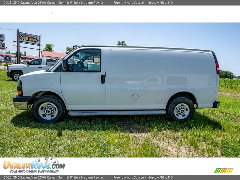 2015 GMC Savana Van 2500 Cargo Summit White / Medium Pewter Photo #7