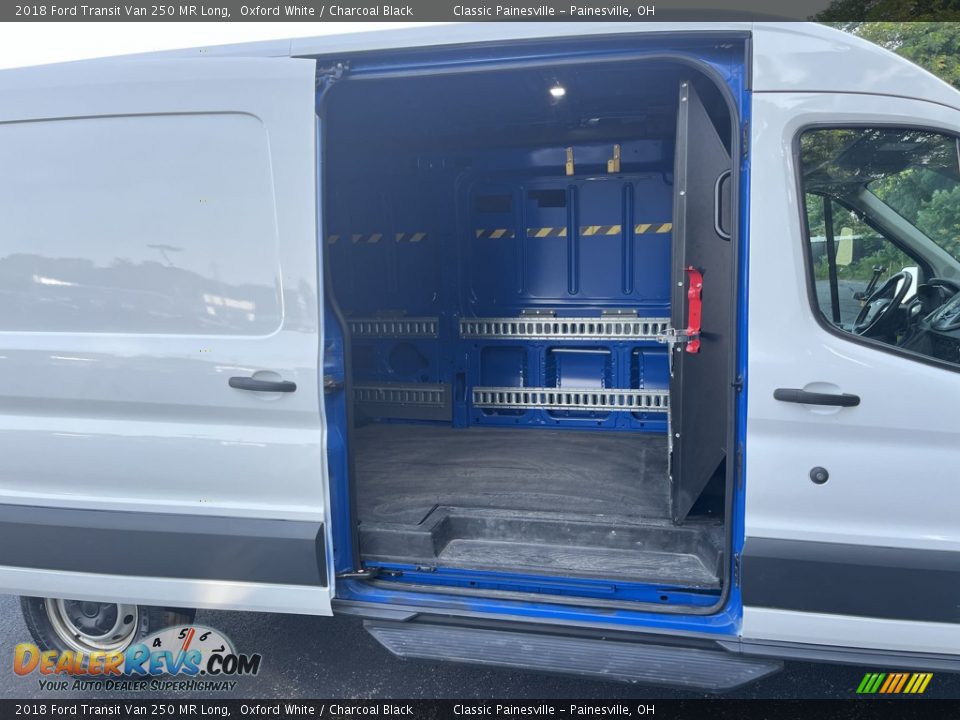 2018 Ford Transit Van 250 MR Long Oxford White / Charcoal Black Photo #22