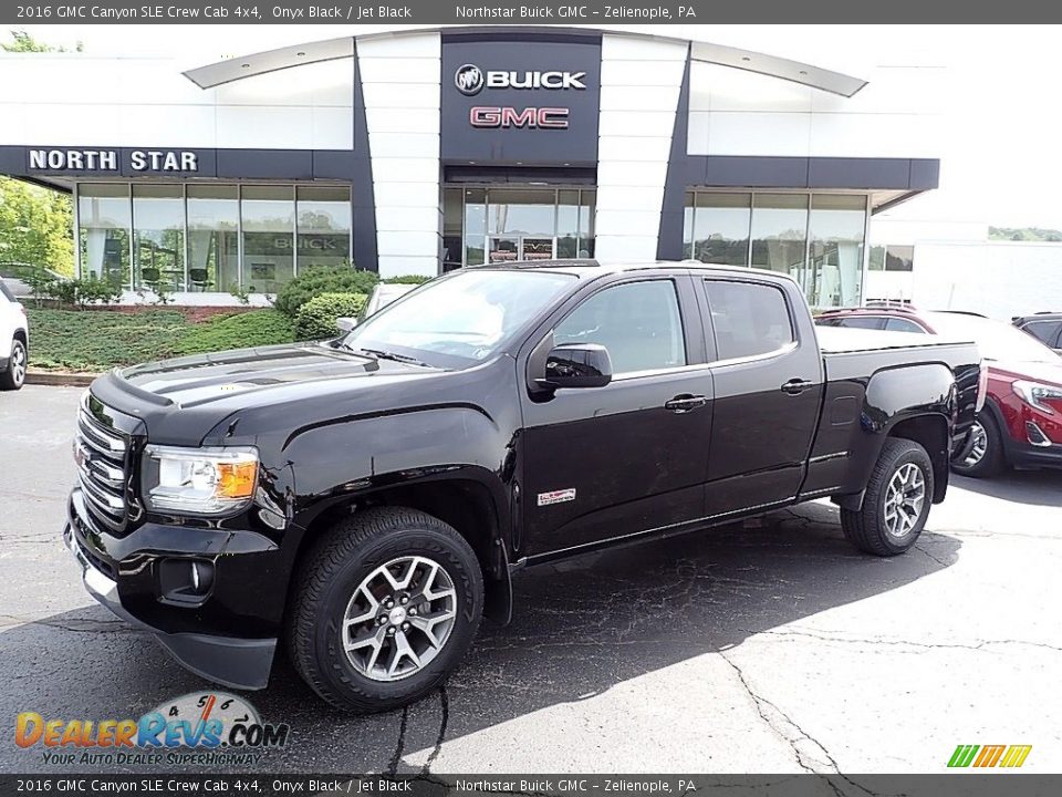 2016 GMC Canyon SLE Crew Cab 4x4 Onyx Black / Jet Black Photo #1