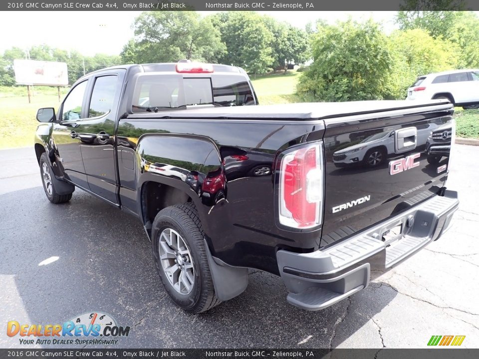 2016 GMC Canyon SLE Crew Cab 4x4 Onyx Black / Jet Black Photo #3