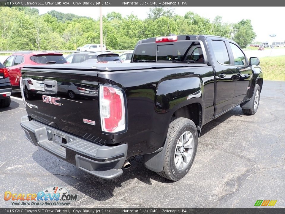 2016 GMC Canyon SLE Crew Cab 4x4 Onyx Black / Jet Black Photo #5