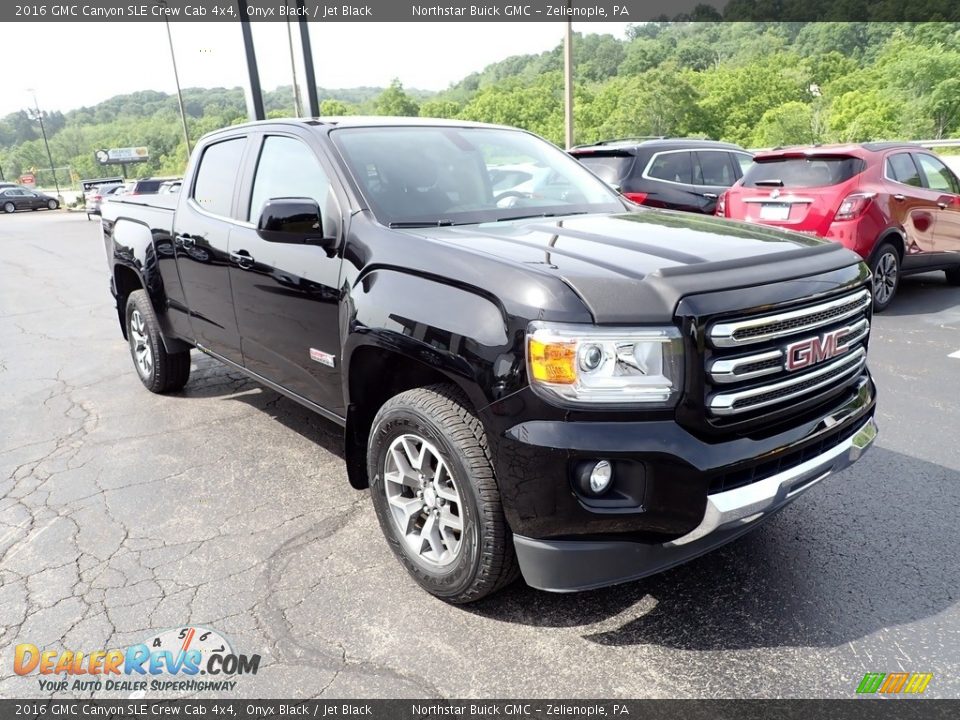 2016 GMC Canyon SLE Crew Cab 4x4 Onyx Black / Jet Black Photo #7