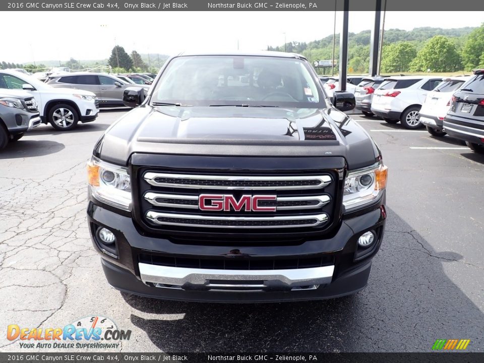 2016 GMC Canyon SLE Crew Cab 4x4 Onyx Black / Jet Black Photo #8