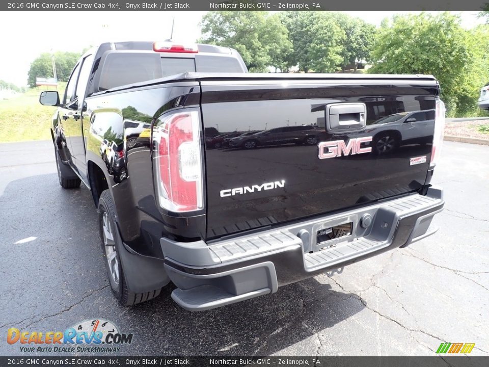 2016 GMC Canyon SLE Crew Cab 4x4 Onyx Black / Jet Black Photo #9