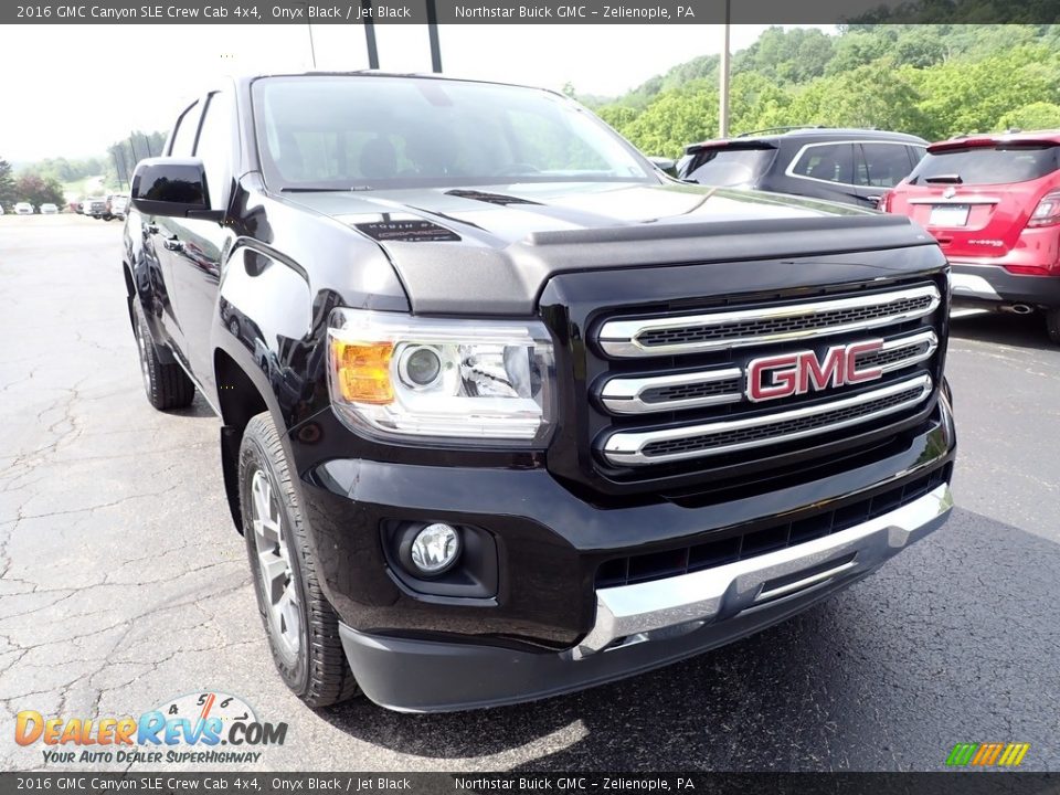 2016 GMC Canyon SLE Crew Cab 4x4 Onyx Black / Jet Black Photo #11