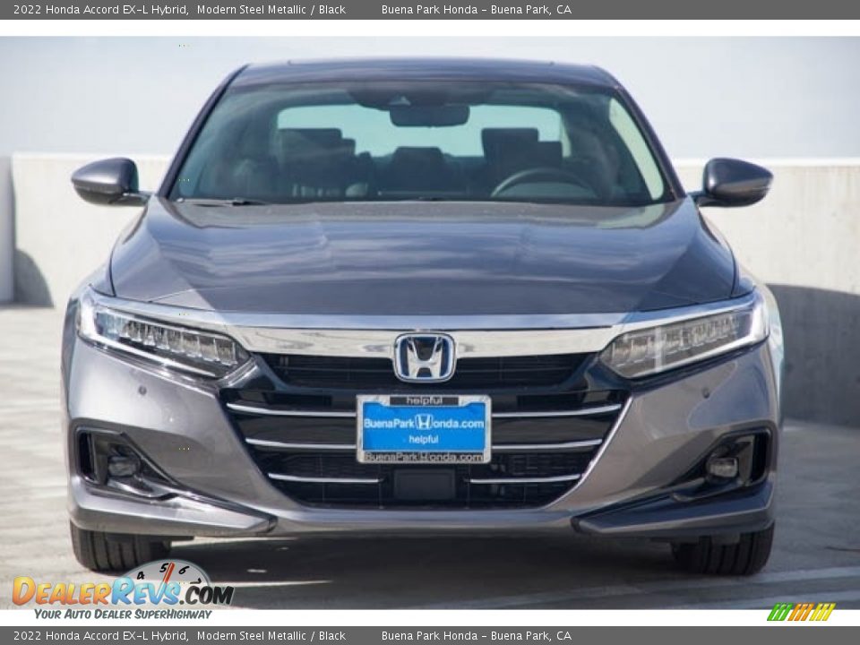 2022 Honda Accord EX-L Hybrid Modern Steel Metallic / Black Photo #3