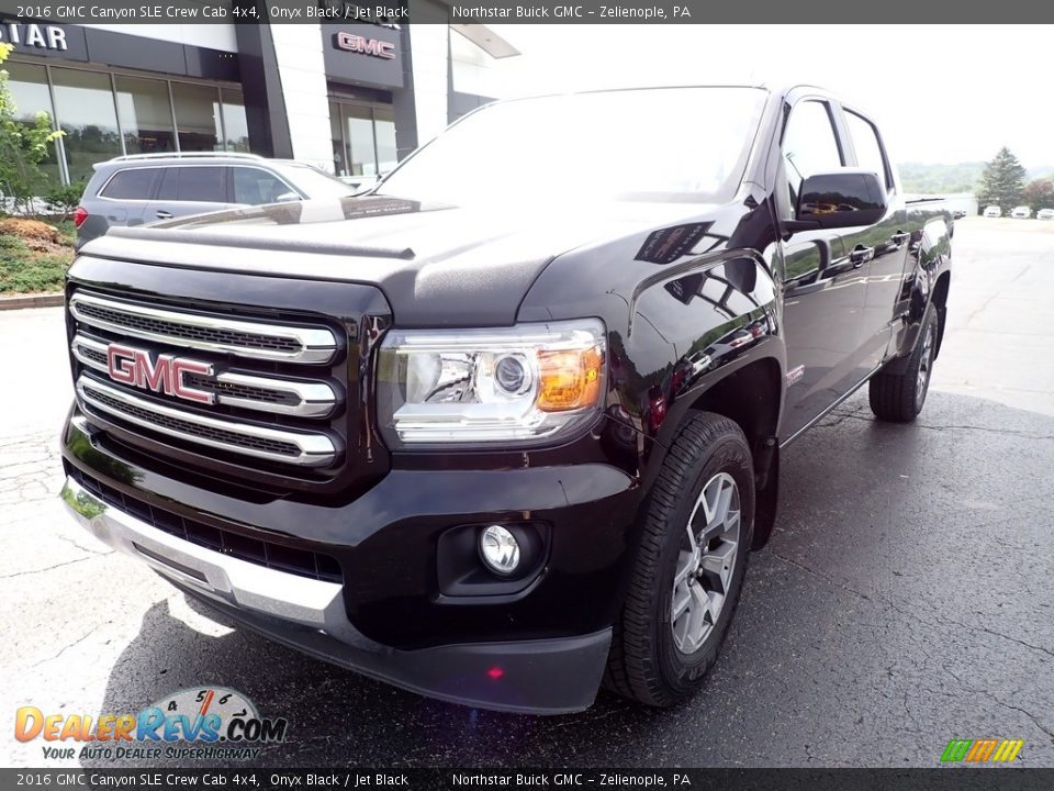 2016 GMC Canyon SLE Crew Cab 4x4 Onyx Black / Jet Black Photo #12