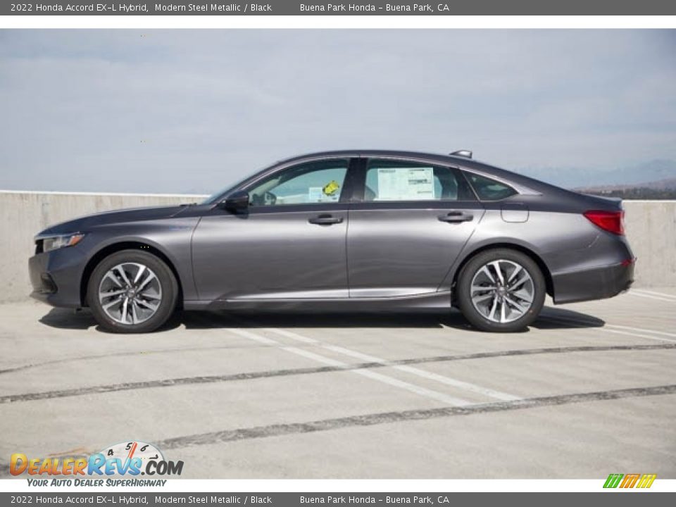 2022 Honda Accord EX-L Hybrid Modern Steel Metallic / Black Photo #4