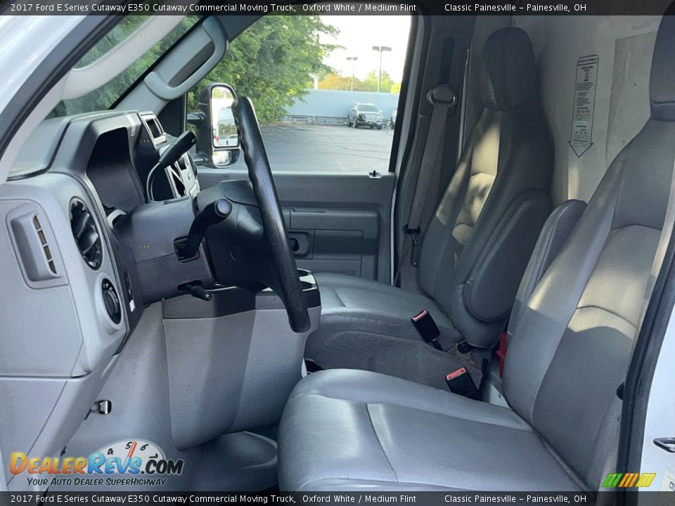 Front Seat of 2017 Ford E Series Cutaway E350 Cutaway Commercial Moving Truck Photo #8
