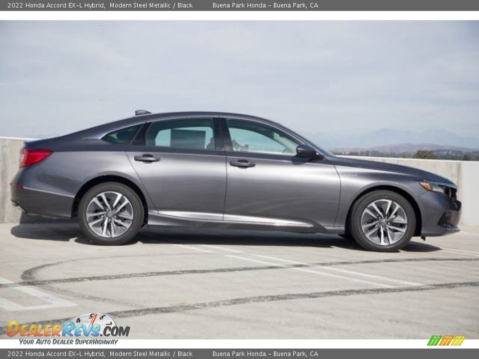 2022 Honda Accord EX-L Hybrid Modern Steel Metallic / Black Photo #8