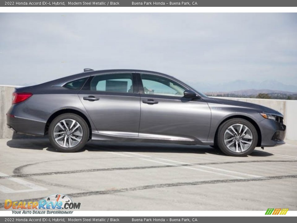 2022 Honda Accord EX-L Hybrid Modern Steel Metallic / Black Photo #8