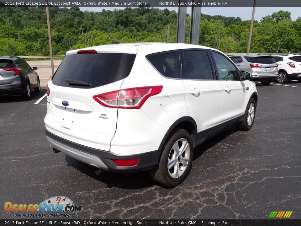 2013 Ford Escape SE 1.6L EcoBoost 4WD Oxford White / Medium Light Stone Photo #6