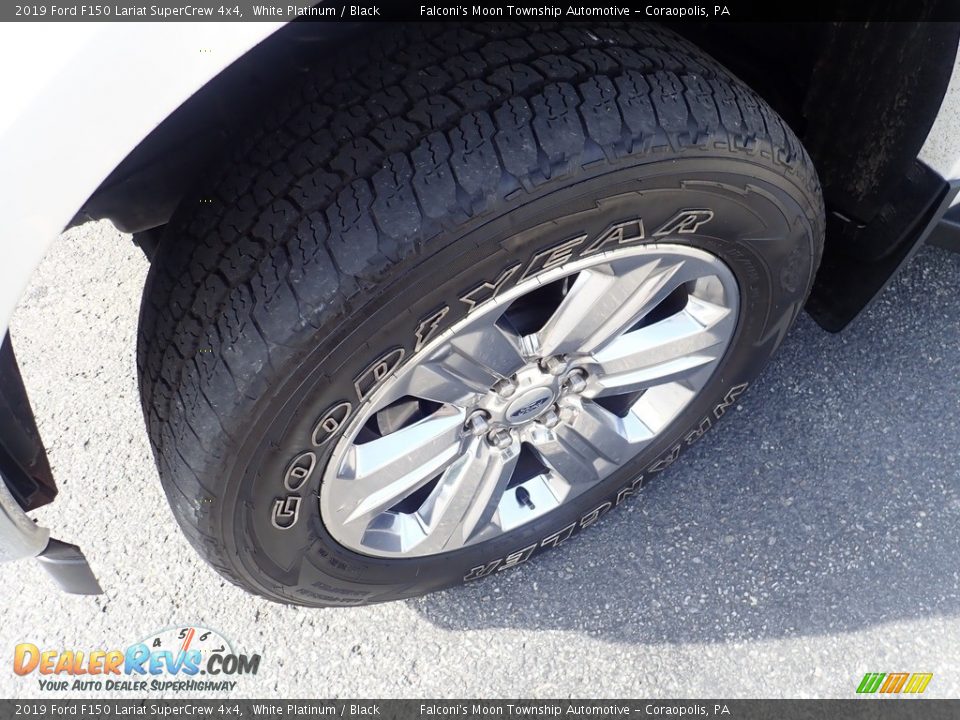 2019 Ford F150 Lariat SuperCrew 4x4 White Platinum / Black Photo #9