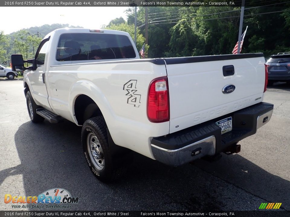 2016 Ford F250 Super Duty XL Regular Cab 4x4 Oxford White / Steel Photo #4