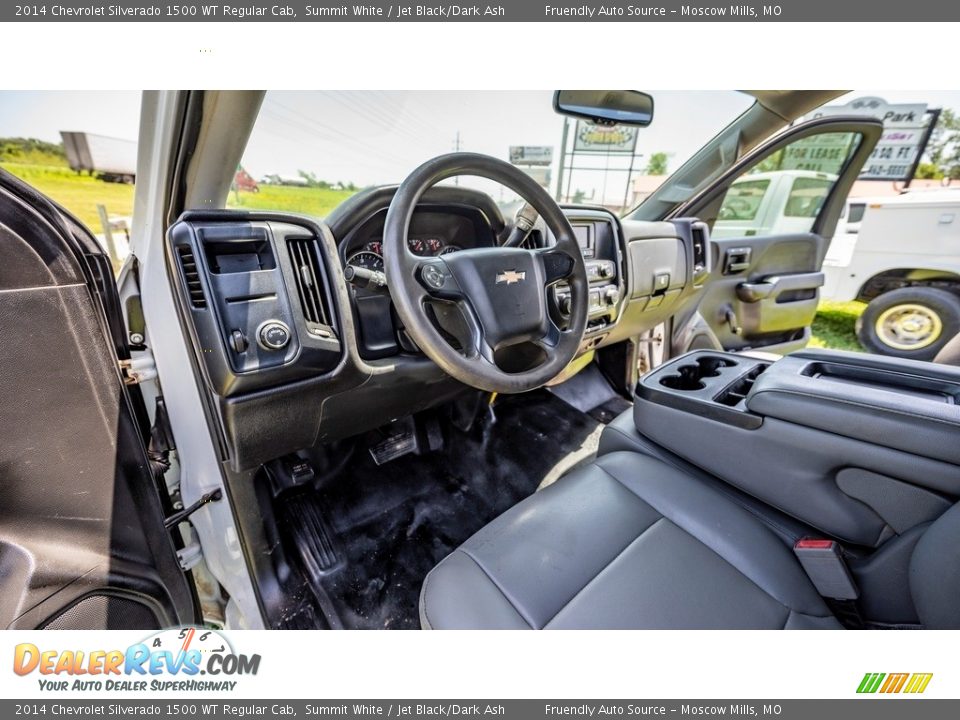 Jet Black/Dark Ash Interior - 2014 Chevrolet Silverado 1500 WT Regular Cab Photo #19