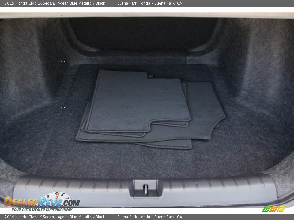 2019 Honda Civic LX Sedan Agean Blue Metallic / Black Photo #20