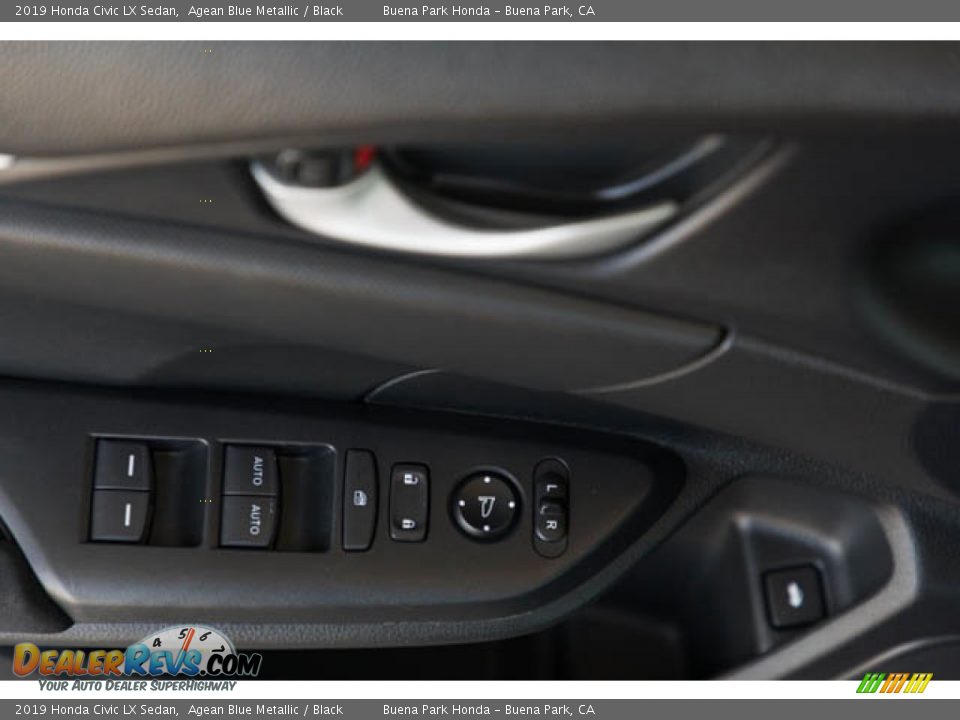 2019 Honda Civic LX Sedan Agean Blue Metallic / Black Photo #29