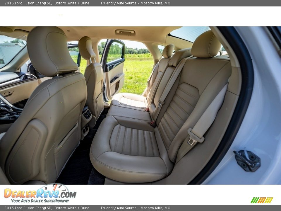 Rear Seat of 2016 Ford Fusion Energi SE Photo #19