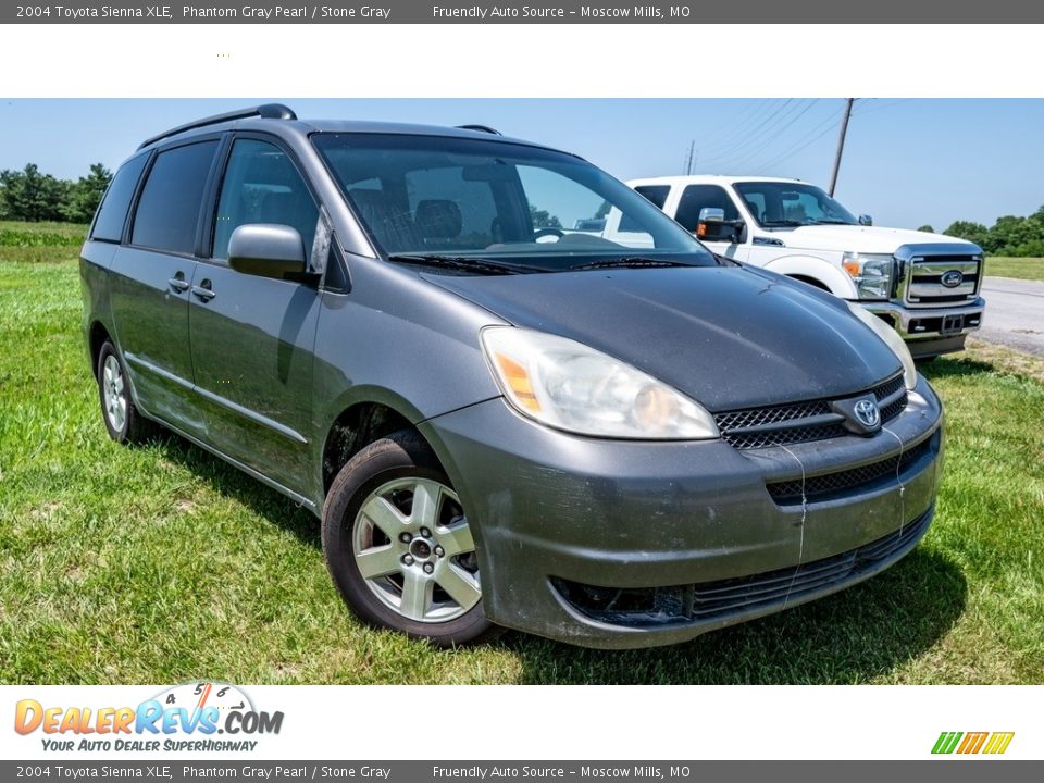 2004 Toyota Sienna XLE Phantom Gray Pearl / Stone Gray Photo #1