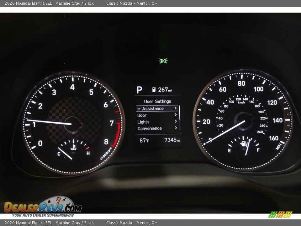2020 Hyundai Elantra SEL Machine Gray / Black Photo #8