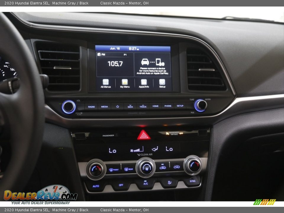 2020 Hyundai Elantra SEL Machine Gray / Black Photo #9