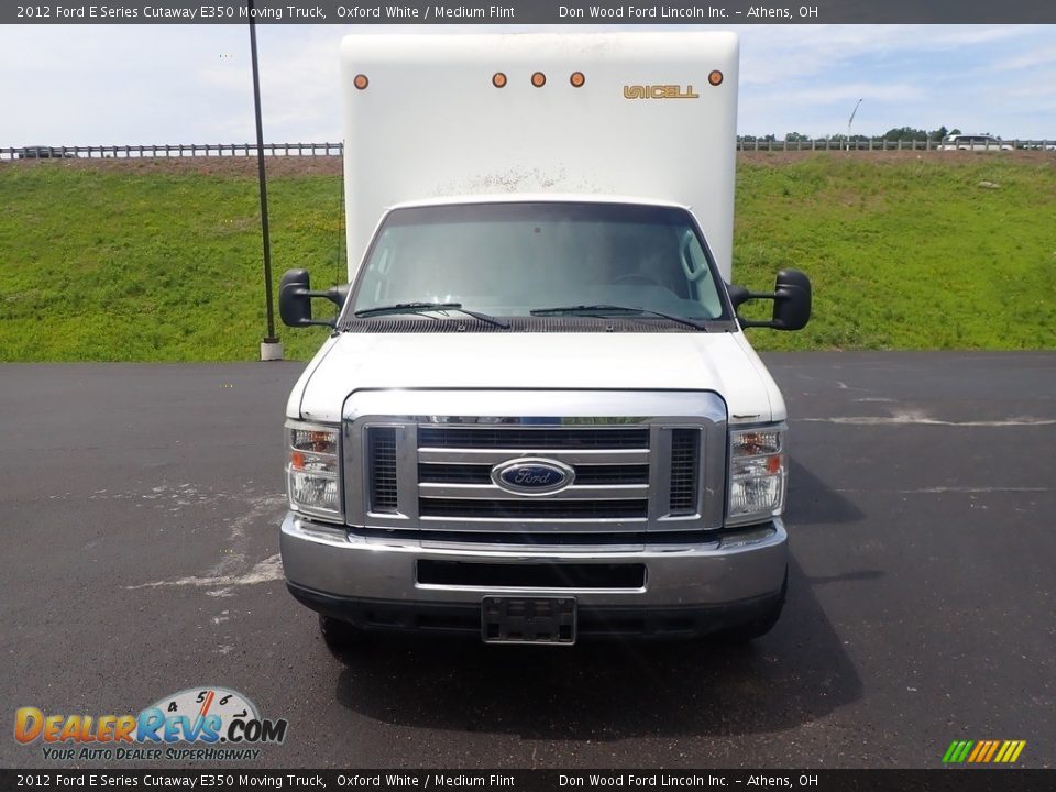 2012 Ford E Series Cutaway E350 Moving Truck Oxford White / Medium Flint Photo #4