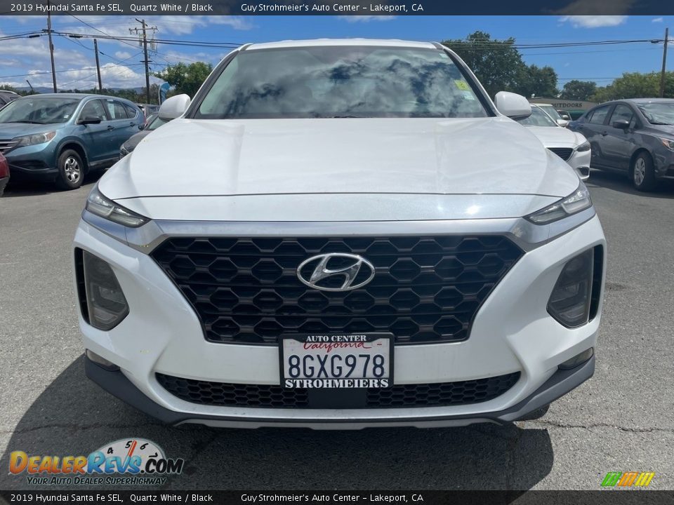 2019 Hyundai Santa Fe SEL Quartz White / Black Photo #2
