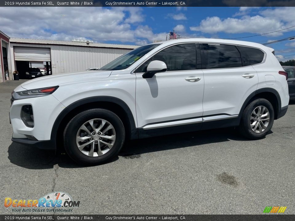 2019 Hyundai Santa Fe SEL Quartz White / Black Photo #4