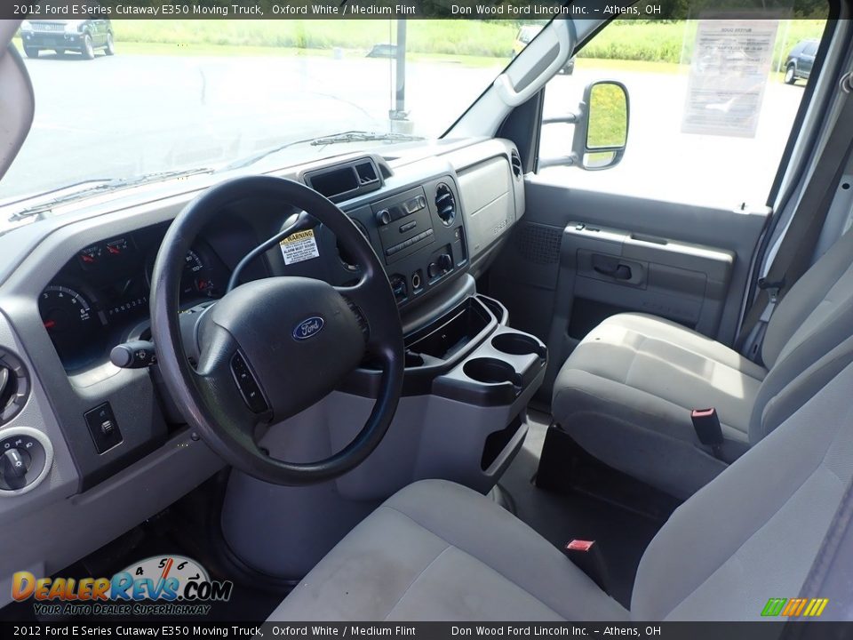 Front Seat of 2012 Ford E Series Cutaway E350 Moving Truck Photo #18