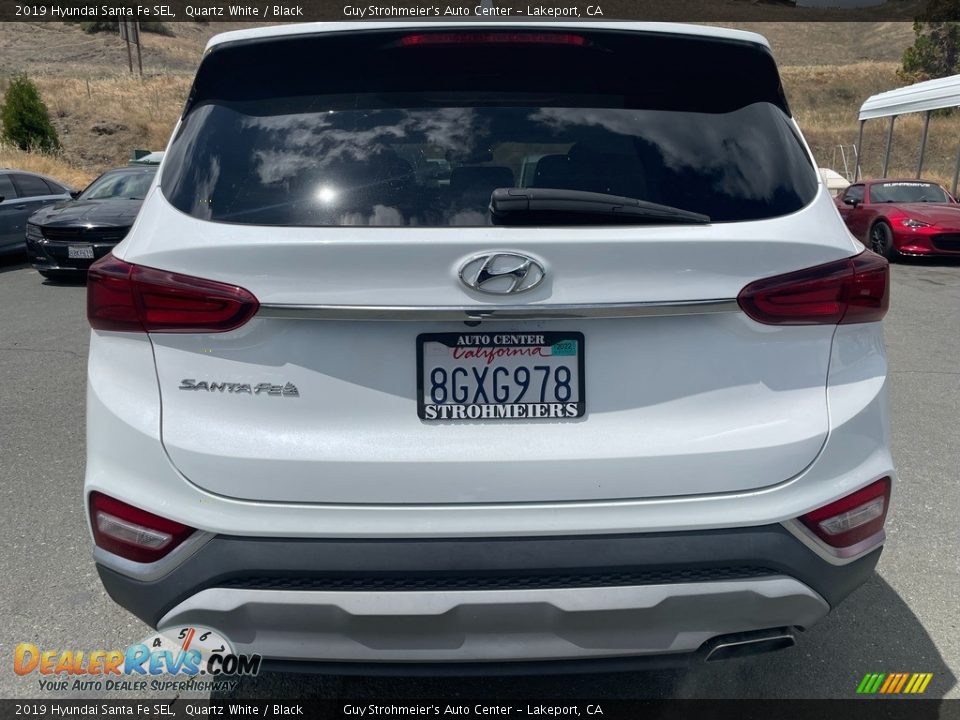 2019 Hyundai Santa Fe SEL Quartz White / Black Photo #6
