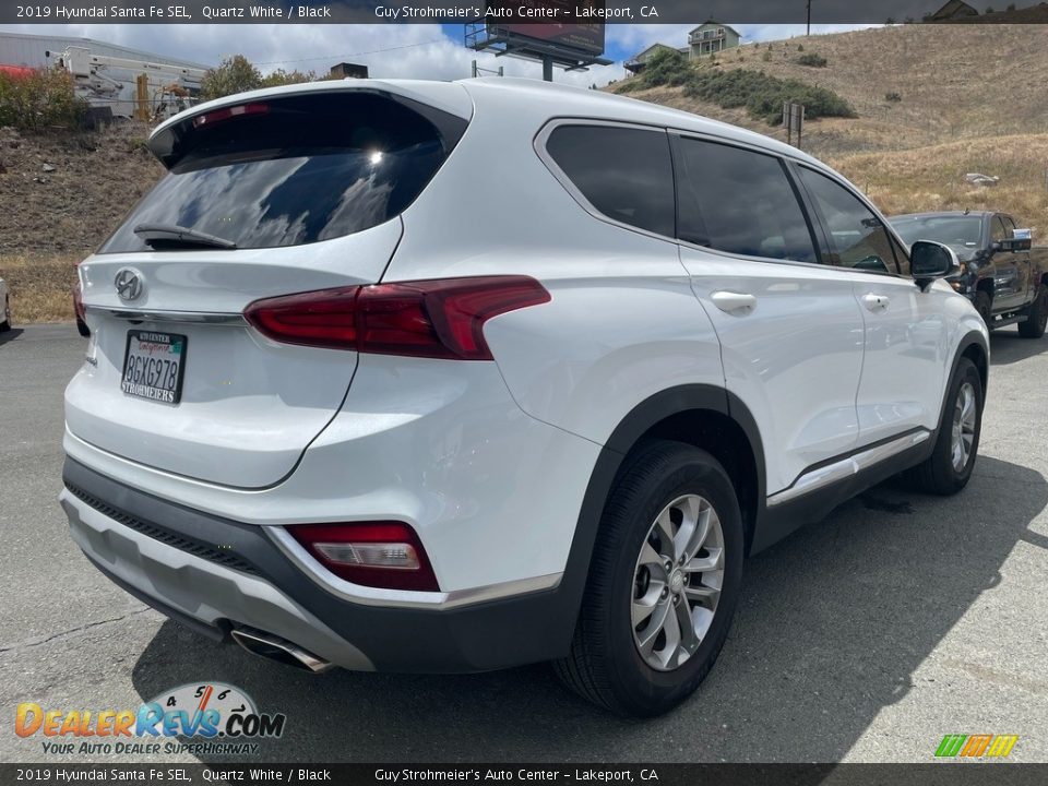 2019 Hyundai Santa Fe SEL Quartz White / Black Photo #7