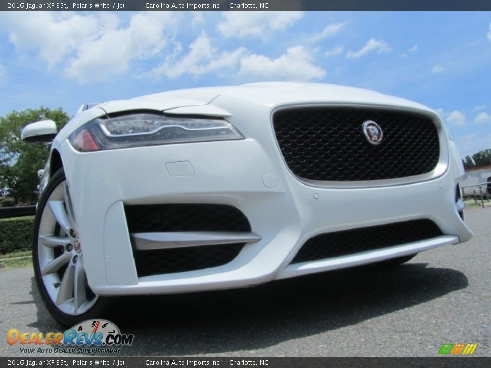 2016 Jaguar XF 35t Polaris White / Jet Photo #1