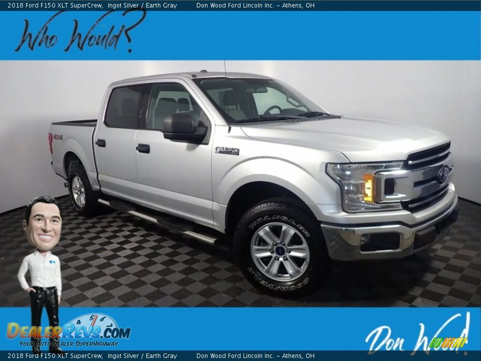 2018 Ford F150 XLT SuperCrew Ingot Silver / Earth Gray Photo #1