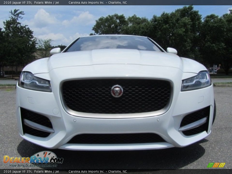 2016 Jaguar XF 35t Polaris White / Jet Photo #4