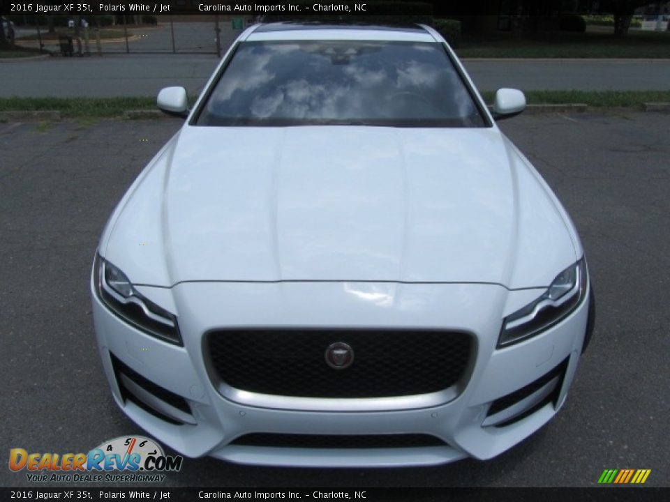 2016 Jaguar XF 35t Polaris White / Jet Photo #5