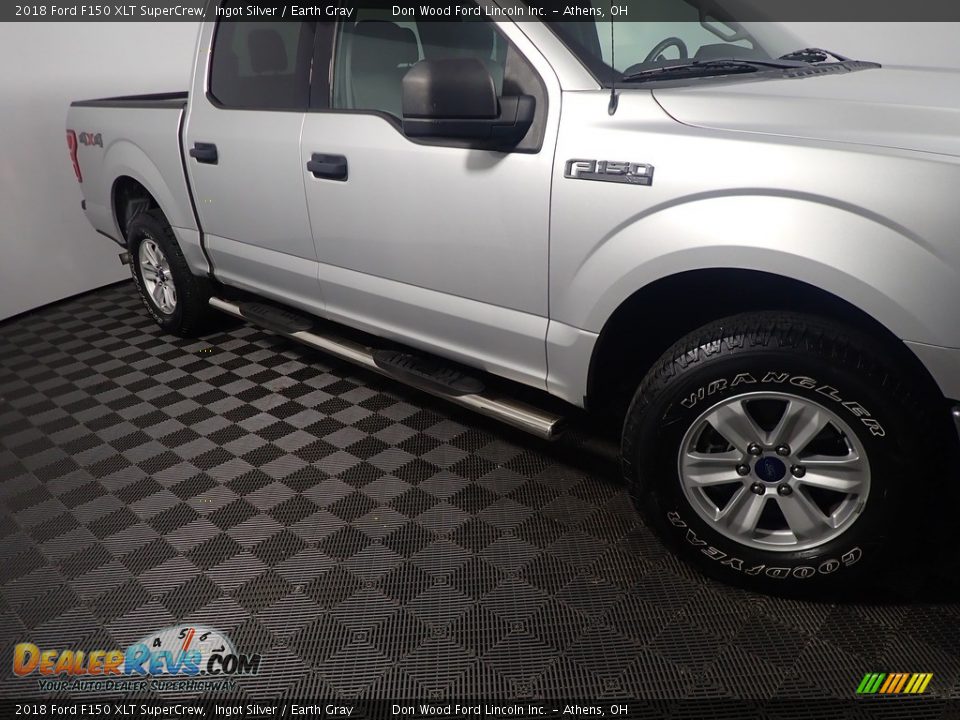 2018 Ford F150 XLT SuperCrew Ingot Silver / Earth Gray Photo #4