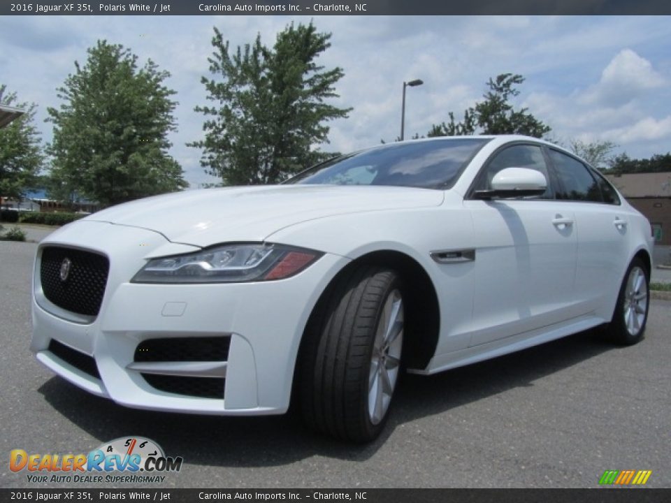 2016 Jaguar XF 35t Polaris White / Jet Photo #6