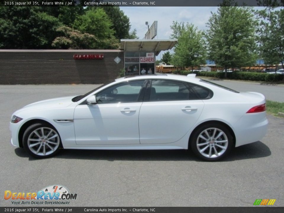 2016 Jaguar XF 35t Polaris White / Jet Photo #7
